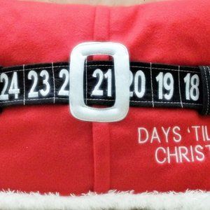 Christmas Pillow Days Til Christmas